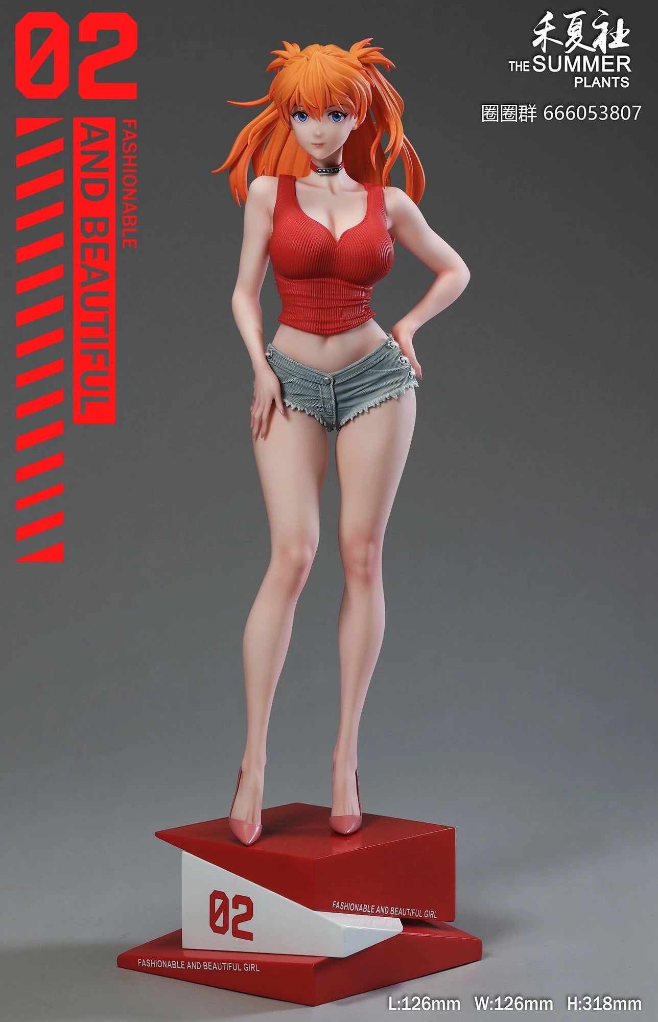 Preventa Resina Asuka Figura Evangelion The Summer Plants Estudio