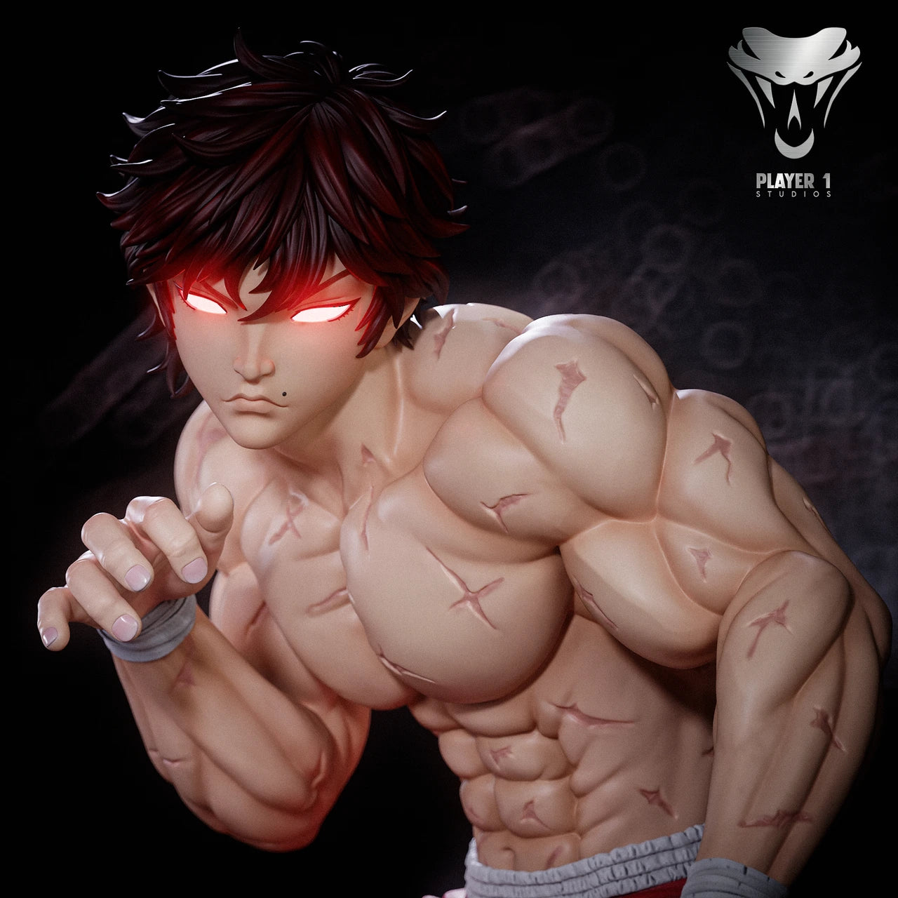 Preventa Resina Baki Hanma Figura Baki the Grappler  Player 1 Estudio