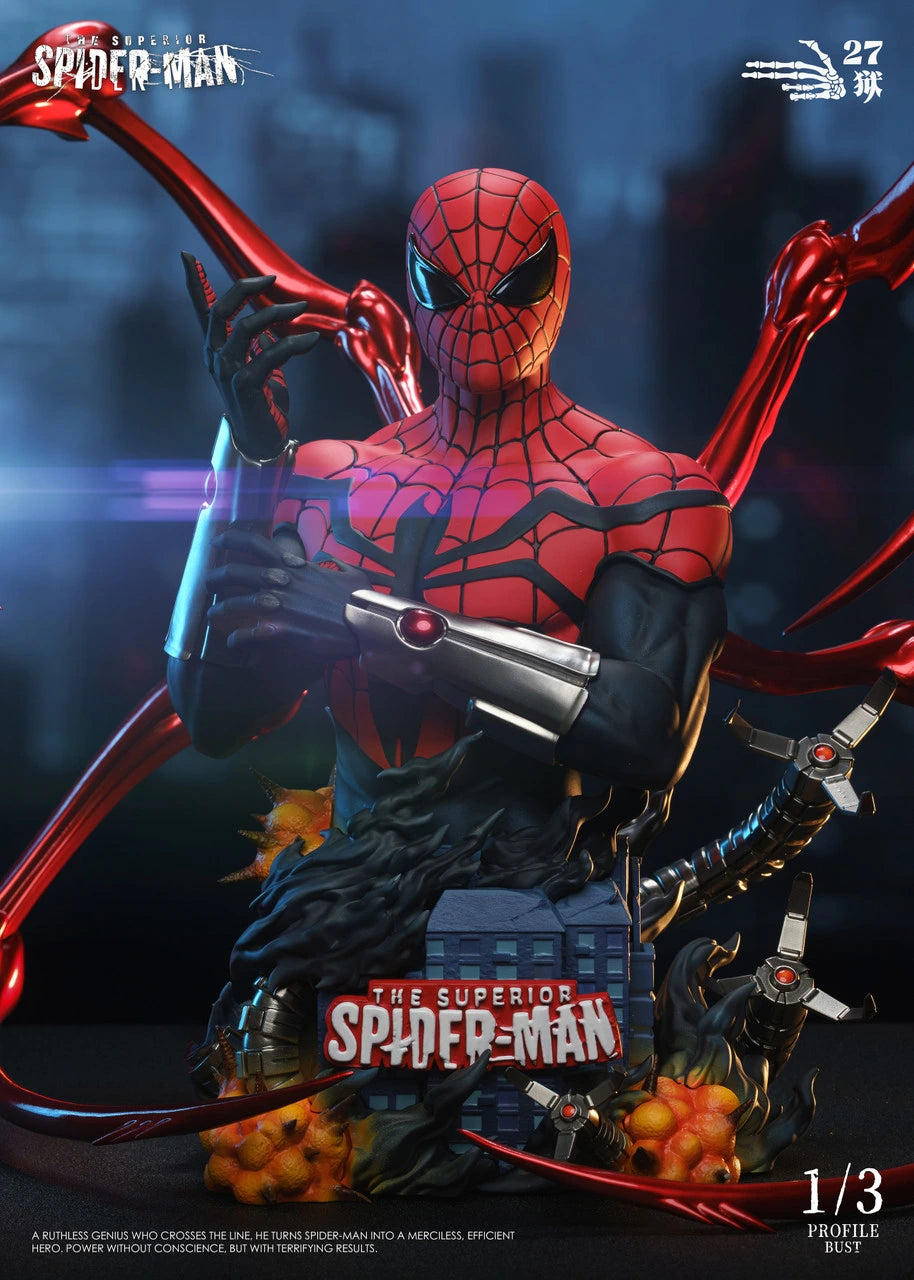 Preventa Resina Superior Spider-Man Figura Marvel Comics 1/6 27Abyss Estudio