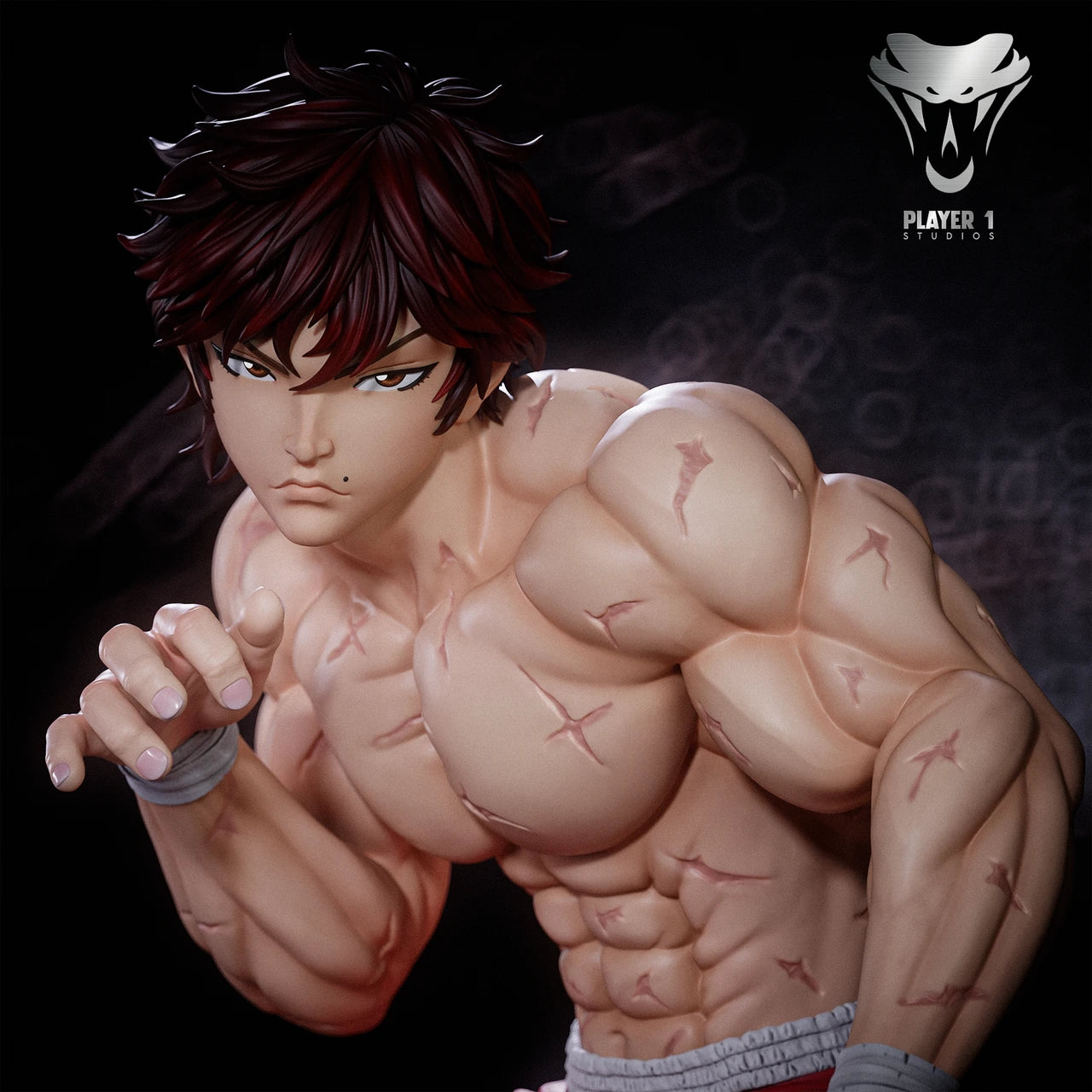 Preventa Resina Baki Hanma Figura Baki the Grappler  Player 1 Estudio