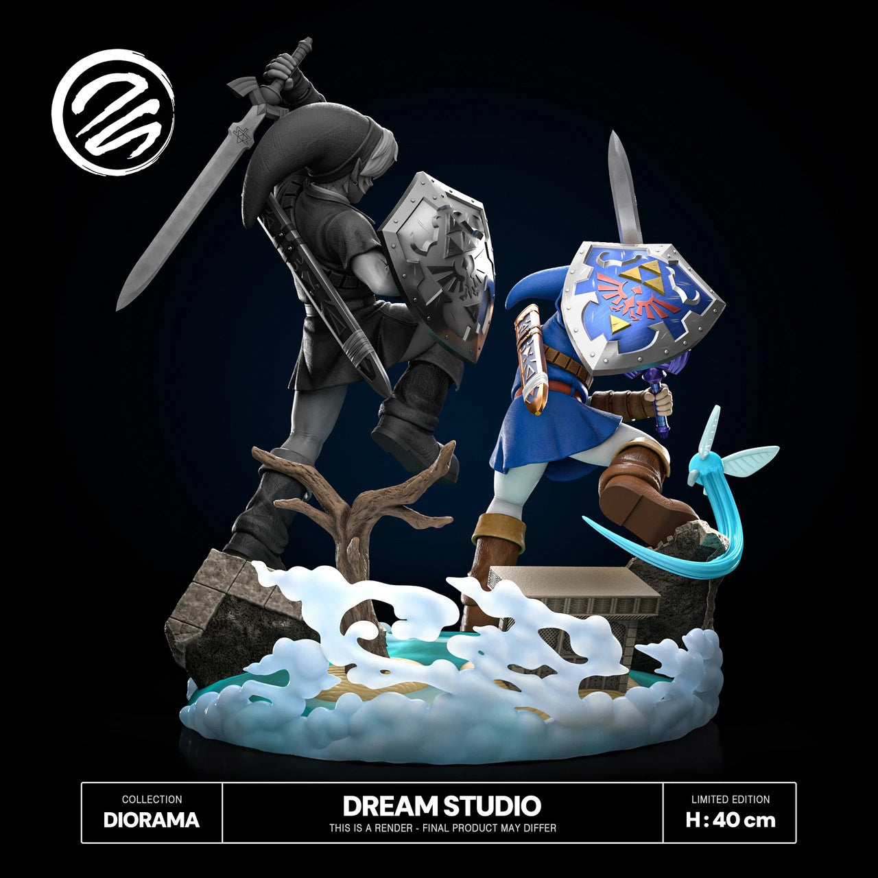 Preventa Resina Link vs Dark Link Figura The Legend Of Zelda: Ocarina of Time Dream Estudio