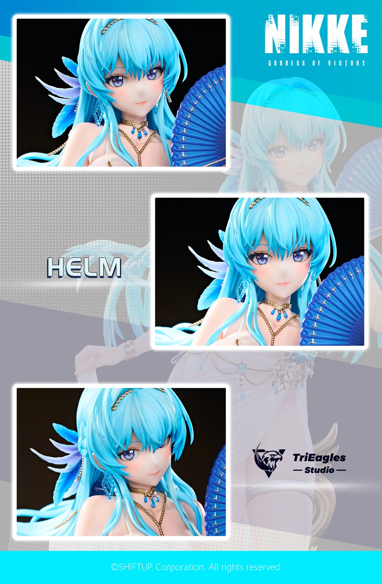 Preventa Resina Helm Figura Goddess Of Victory: Nikke  TriEagles (Licencia) Estudio