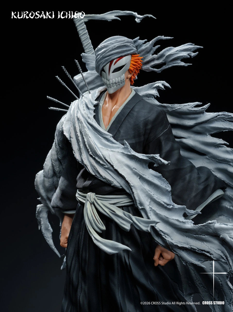 Preventa Resina Ichigo Kurosaki Figura Bleach 1/6 Cross Estudio