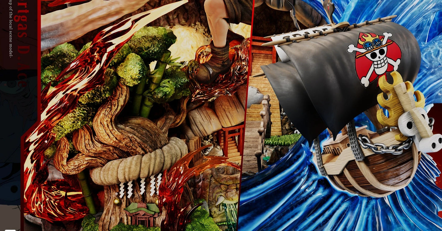 "Preventa Resina Portgas D. Ace  Figura One Piece Seven  Estudio"