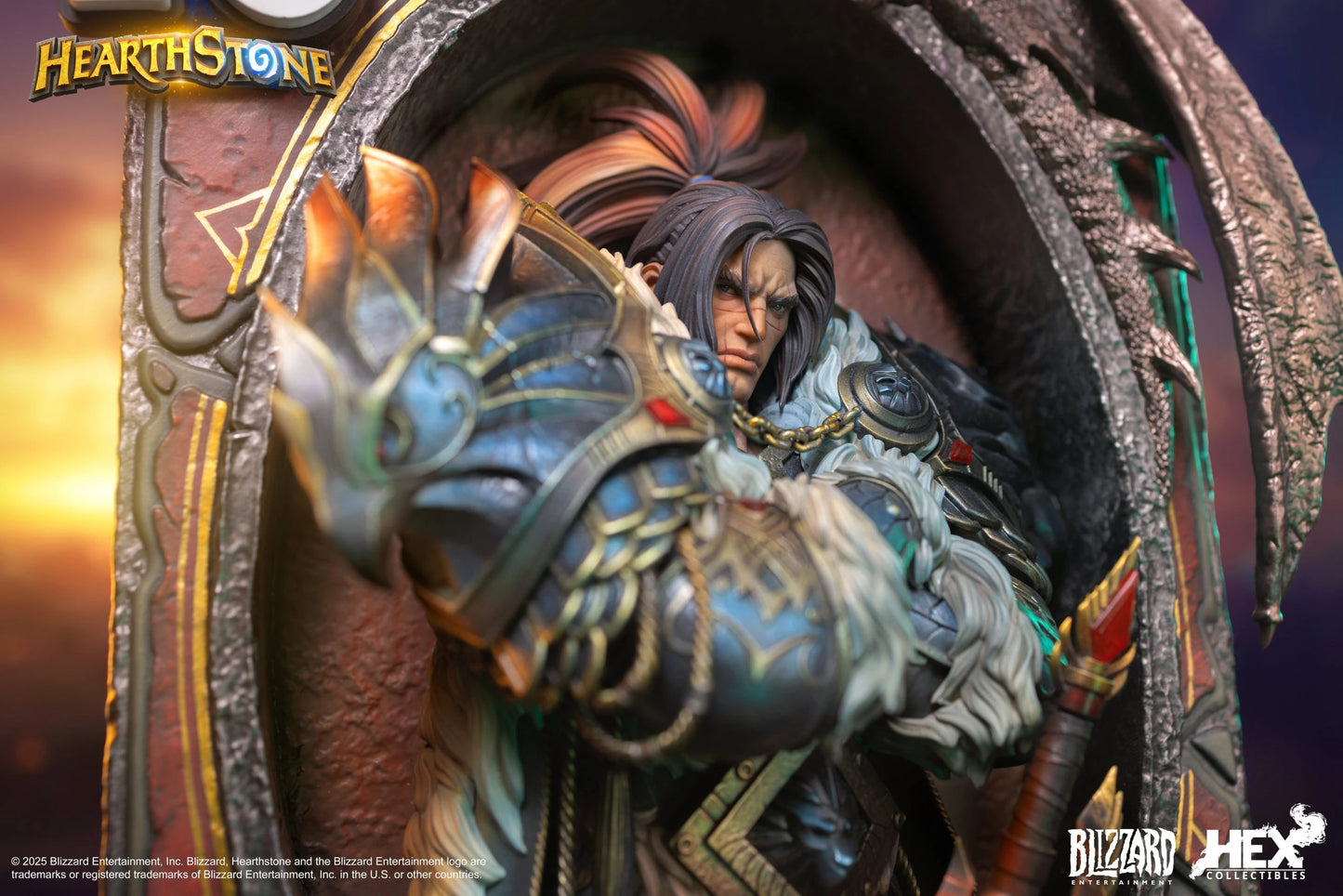 Preventa Resina Varian Wrynn Figura Hearthstone  Hex Collectibles & Blizzard Entertainment (Licencia) Estudio