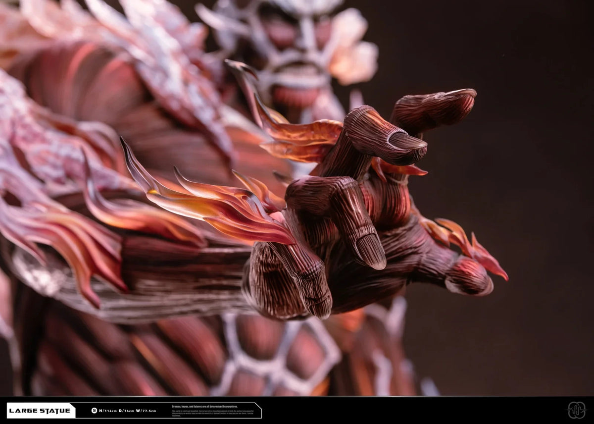 Preventa Resina Titan Colosal & Bertolt Hoover Figura Attack On Titan Hertz  Estudio