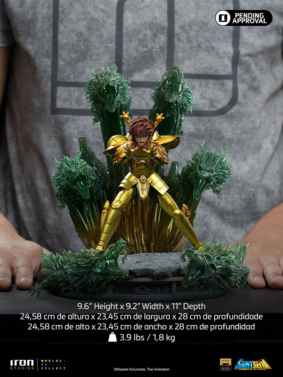 "Preventa Resina Dohko de Libra  Figura Caballeros del Zodiako Iron (Licencia) Estudio"