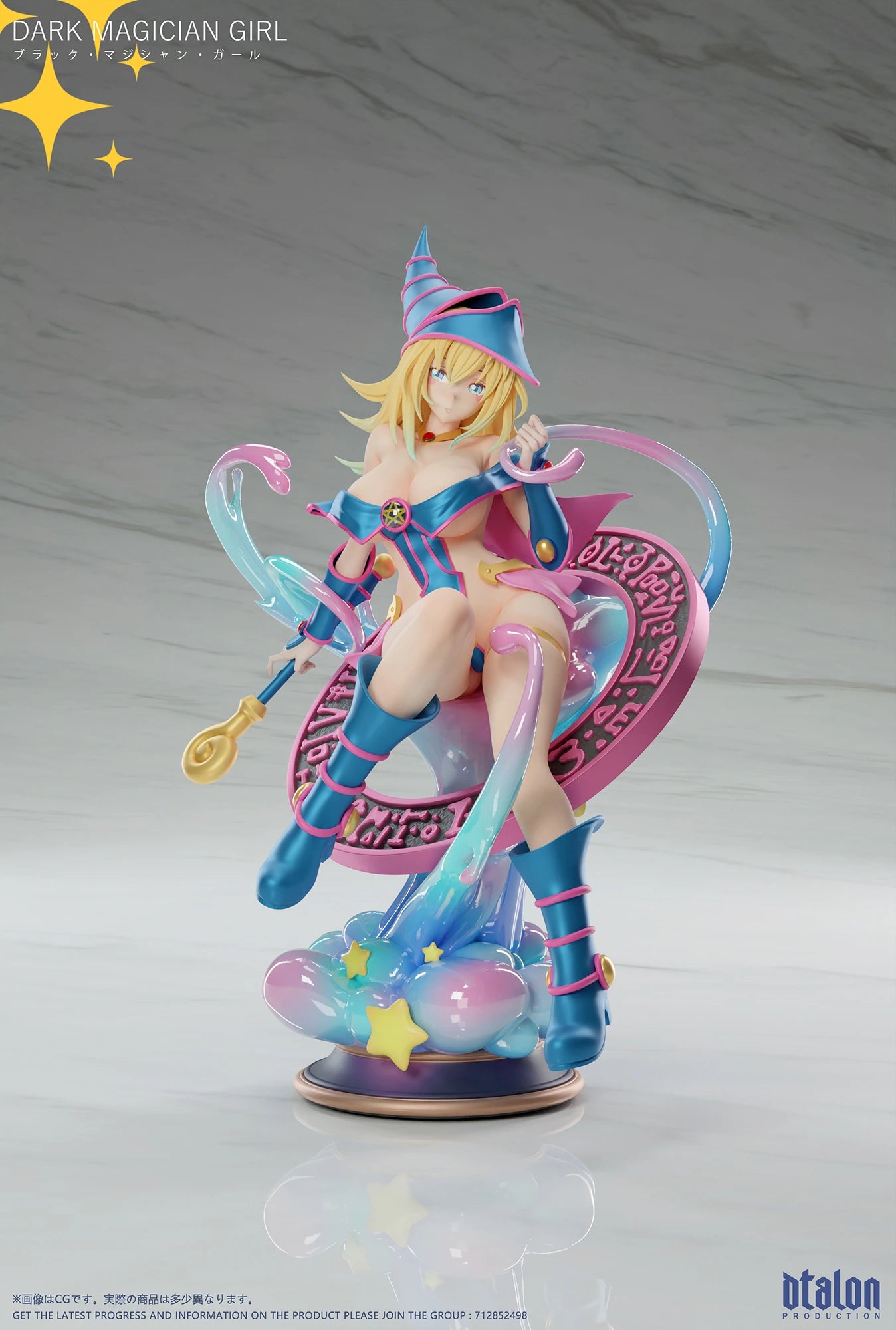 Preventa Resina Maga Oscura Figura Yu-Gi-Oh! DTalon Estudio