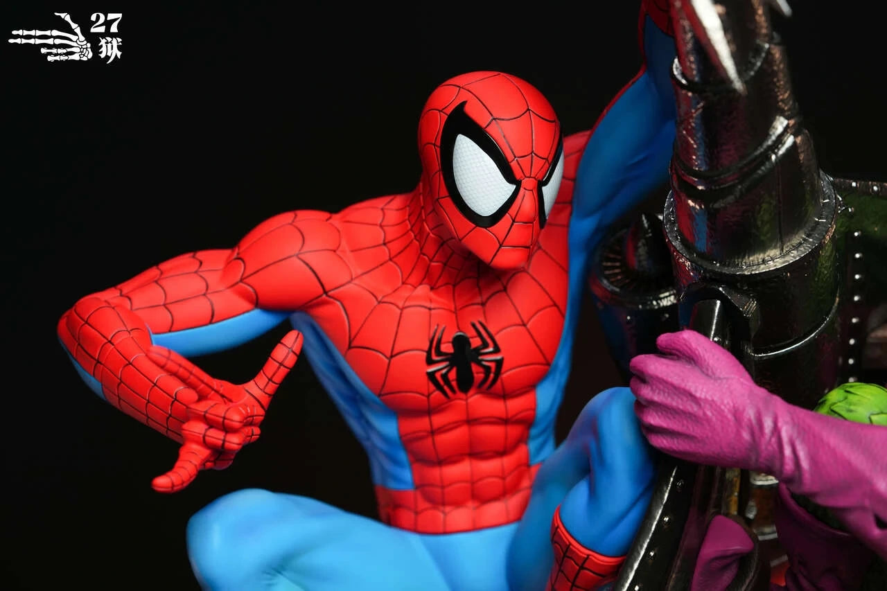 Preventa Resina Spider-Man vs Duende Verde Figura Marvel Comics 1/4 27Abyss  Estudio
