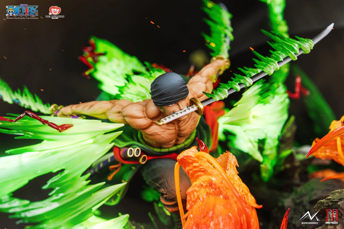 Preventa Resina Zoro vs King Figura One Piece Jimei Palace Estudio (Licencia)