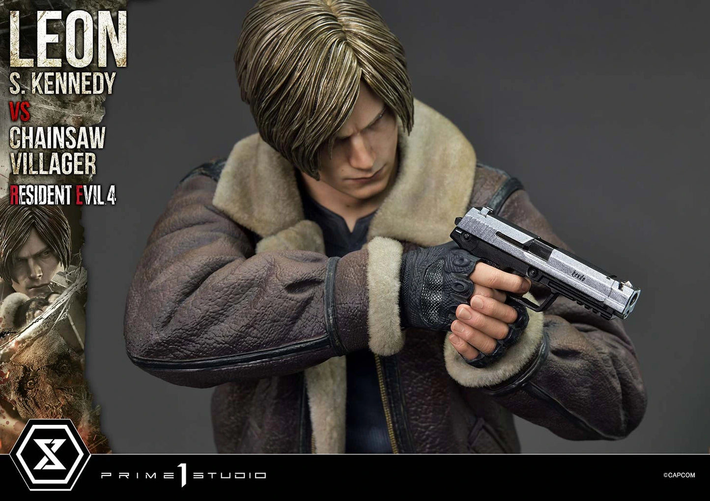 Preventa Resina Leon S. kennedy vs Doctor Salvador Figura Resident Evil 4 Prime 1 (Licencia) Estudio