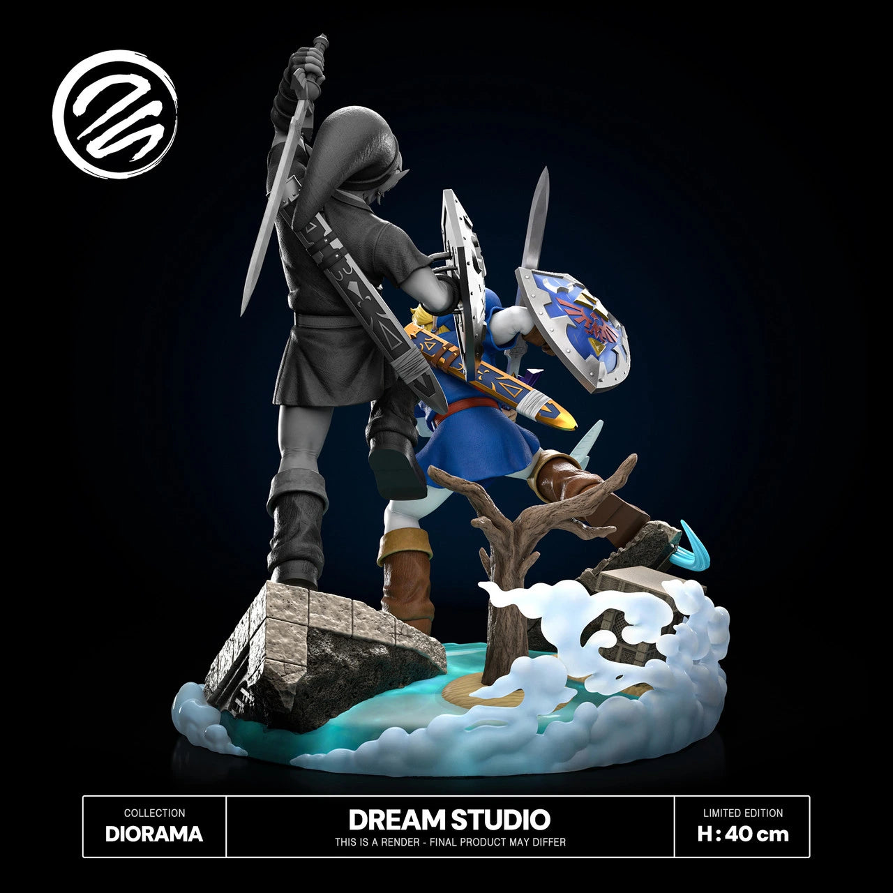 Preventa Resina Link vs Dark Link Figura The Legend Of Zelda: Ocarina of Time Dream Estudio
