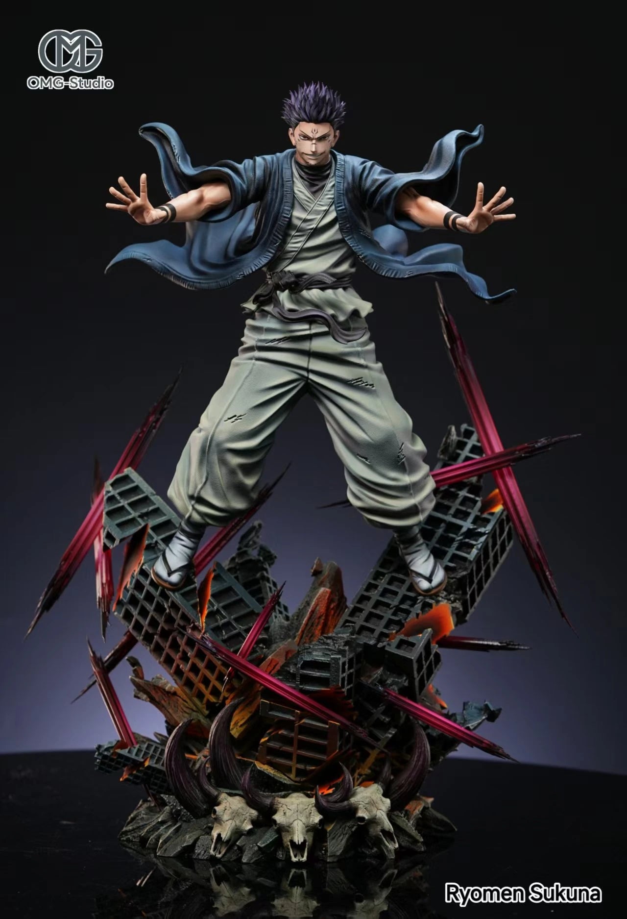 Preventa Resina Ryomen Sukuna Figura Jujutsu Kaisen 1/6 OMG Estudio