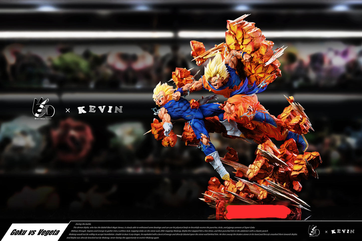 Preventa Resina Goku vs Vegeta Figura Dragon Ball Grand Design Estudio