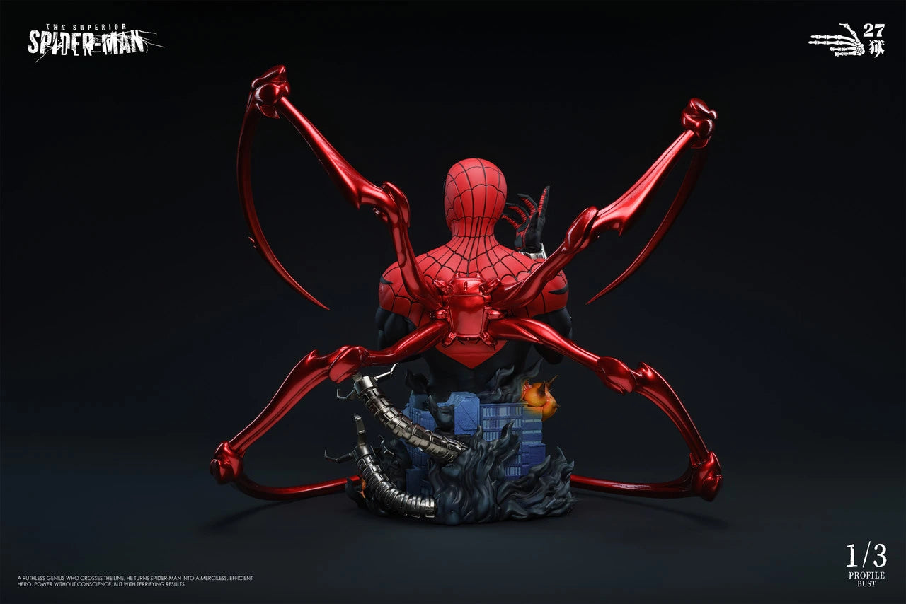 Preventa Resina Superior Spider-Man Figura Marvel Comics 1/6 27Abyss Estudio