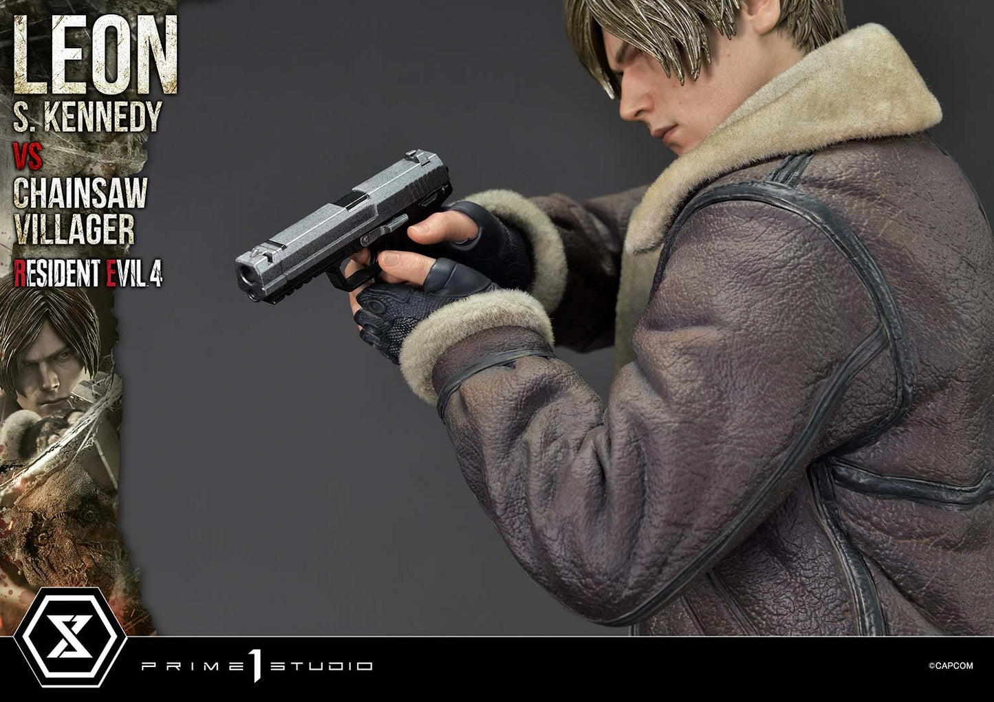 Preventa Resina Leon S. kennedy vs Doctor Salvador Figura Resident Evil 4 Prime 1 (Licencia) Estudio