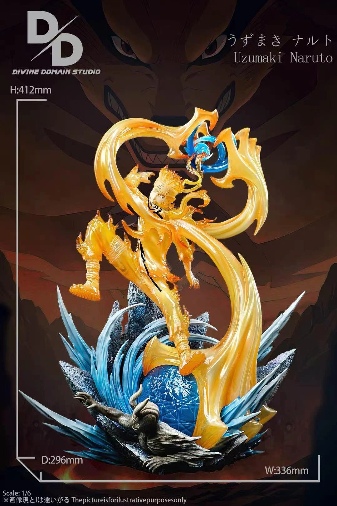 Preventa Resina Uzumaki Naruto Figura Naruto 1/6 Divine Domain Estudio
