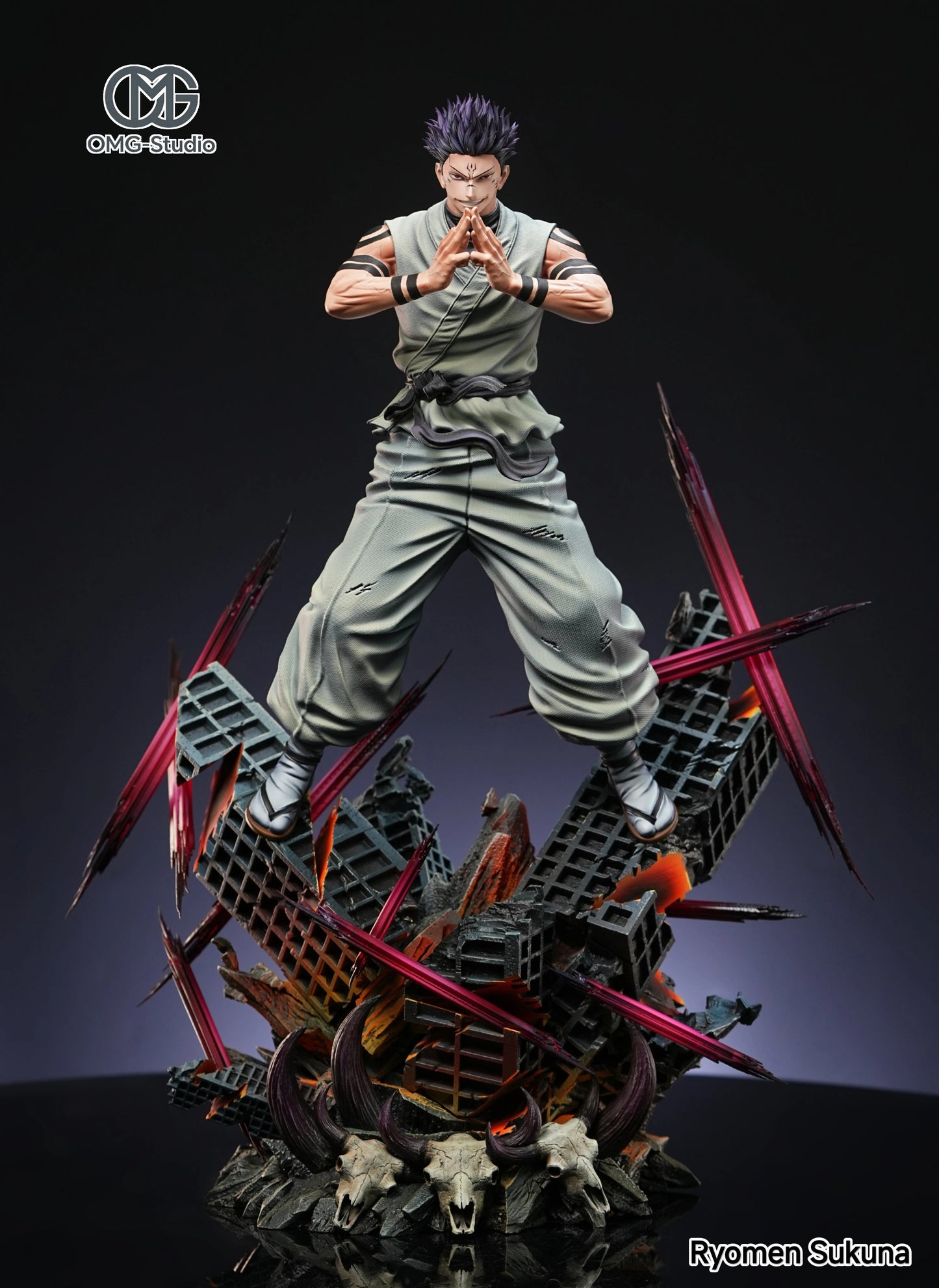 Preventa Resina Ryomen Sukuna Figura Jujutsu Kaisen 1/6 OMG Estudio