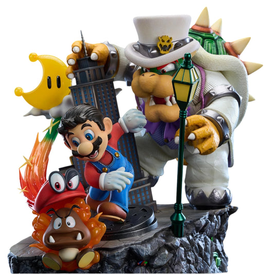 Preventa Resina Mario & Bowser Figura Mario Odyssey Wake  Estudio