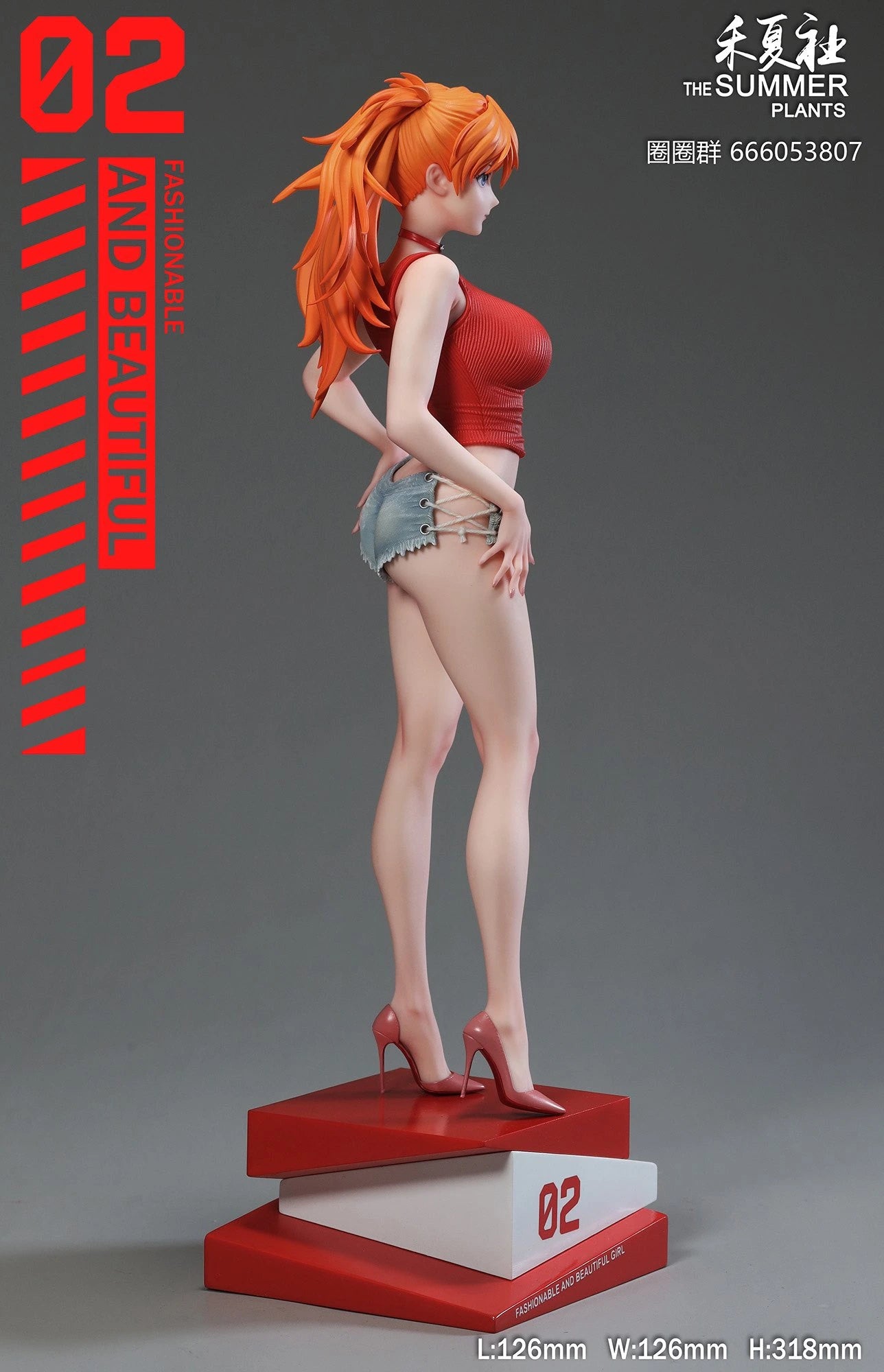 Preventa Resina Asuka Figura Evangelion The Summer Plants Estudio