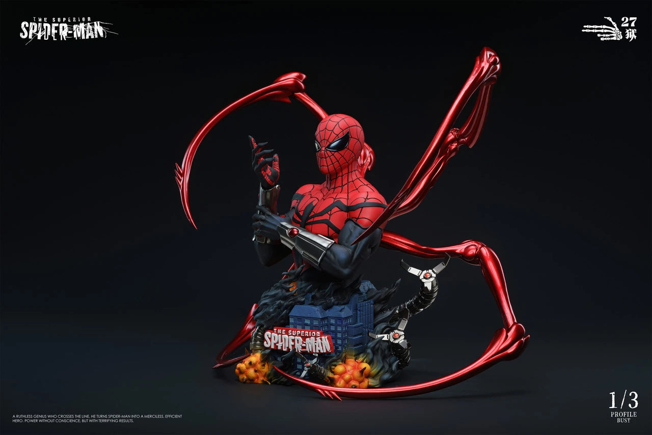 Preventa Resina Superior Spider-Man Figura Marvel Comics 1/6 27Abyss Estudio