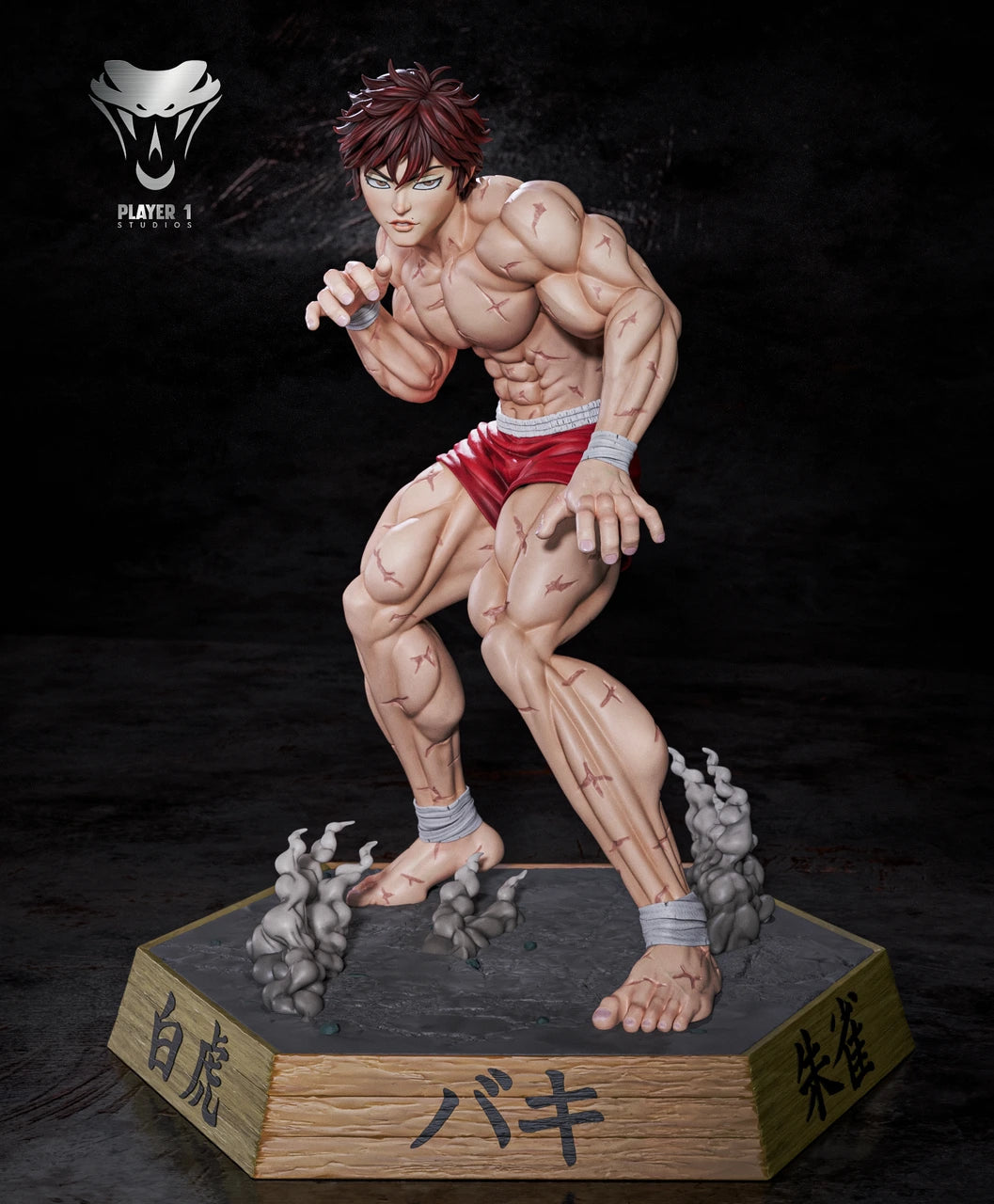 Preventa Resina Baki Hanma Figura Baki the Grappler  Player 1 Estudio