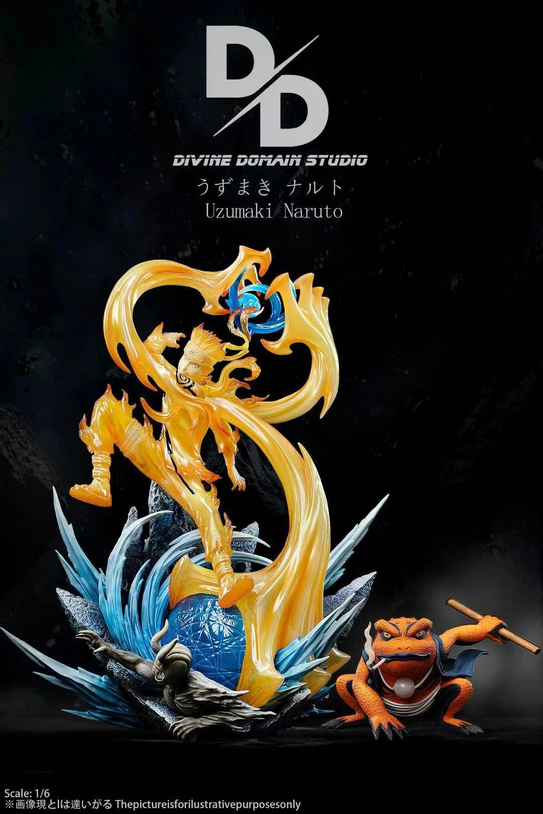 Preventa Resina Uzumaki Naruto Figura Naruto 1/6 Divine Domain Estudio