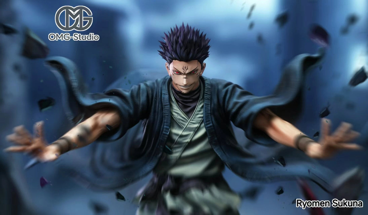 Preventa Resina Ryomen Sukuna Figura Jujutsu Kaisen 1/6 OMG Estudio