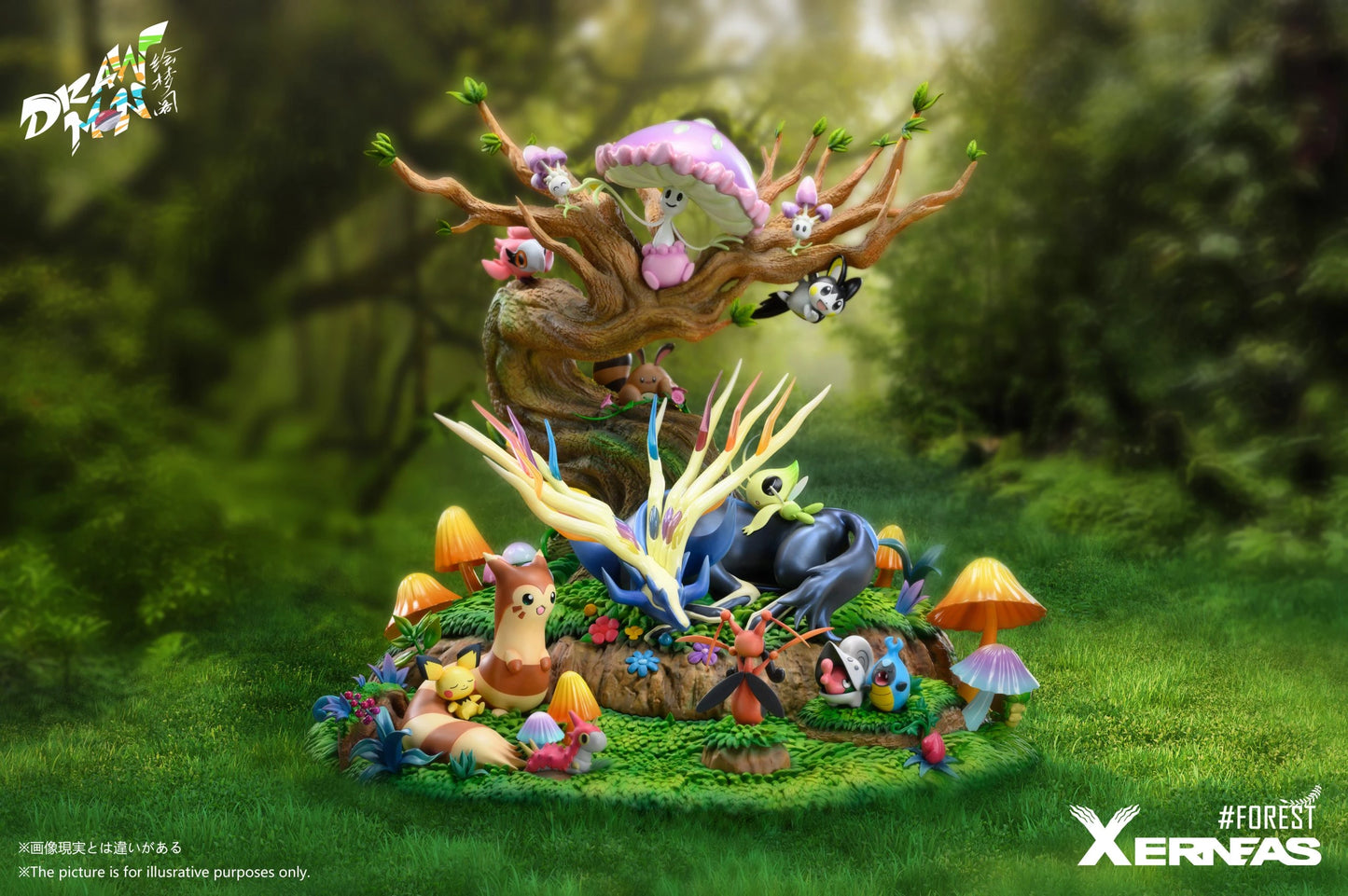 Preventa Resina Xerneas Figura Pokémon Drawmon Estudio