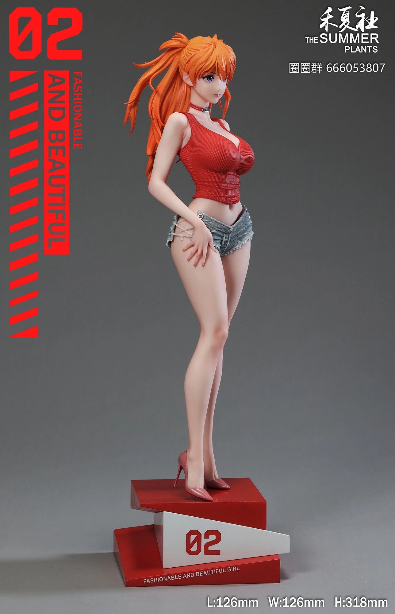 Preventa Resina Asuka Figura Evangelion The Summer Plants Estudio