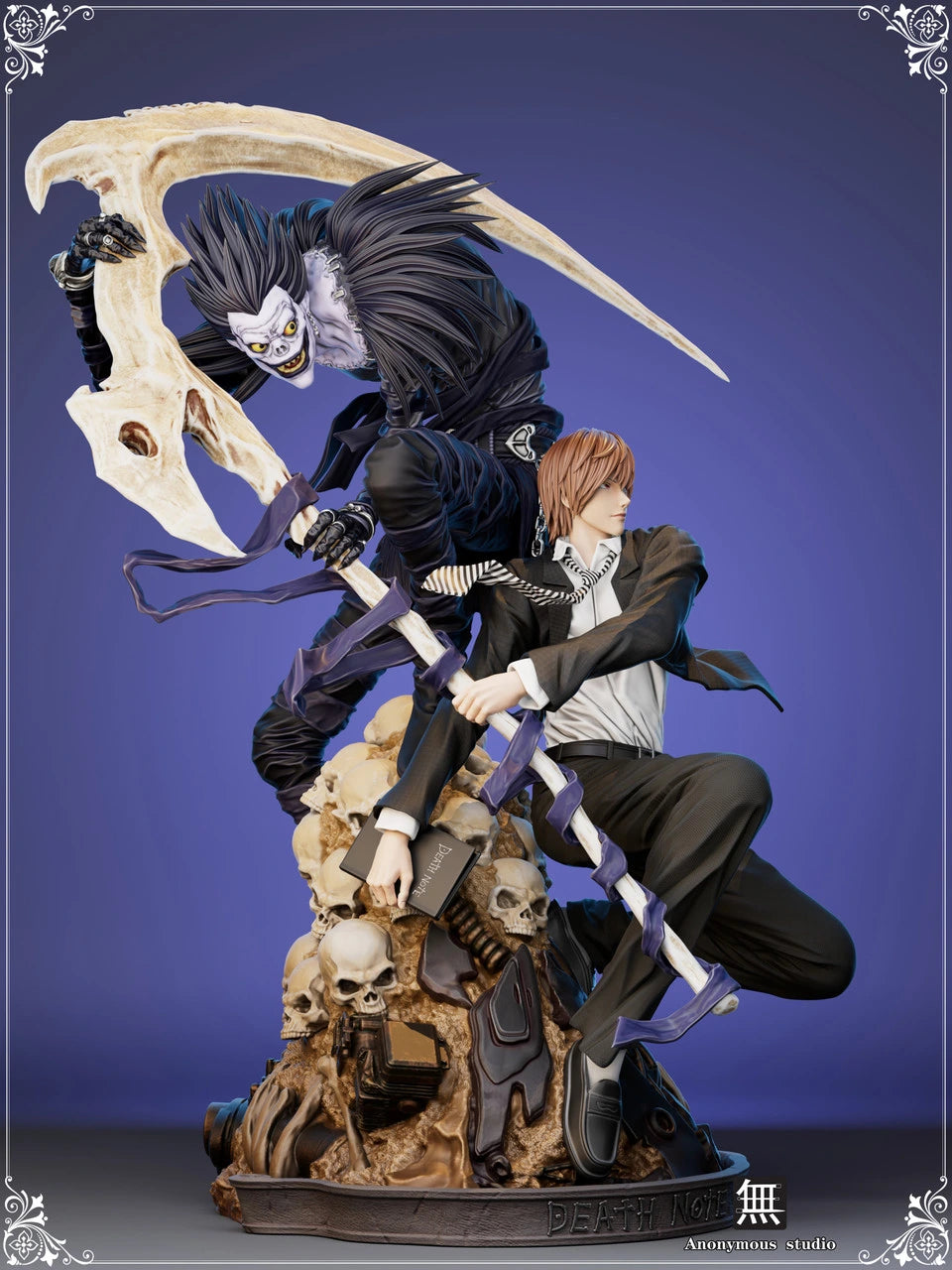 Preventa Resina Yagami Light & Ryuk Figura Death Note Anonymous Estudio