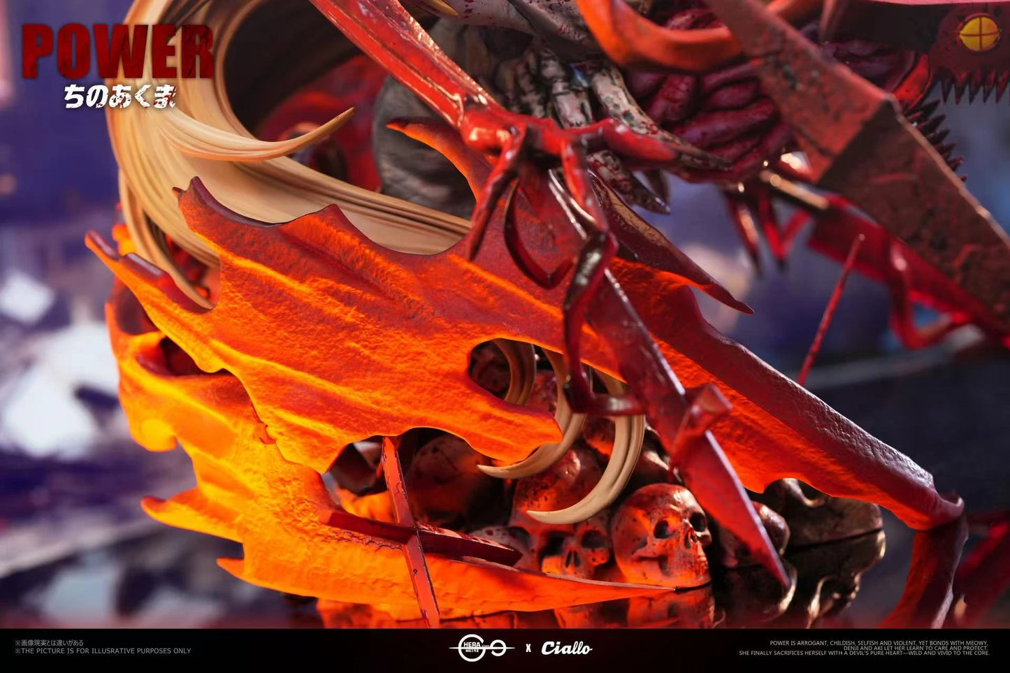 Preventa Resina Power Figura Chainsaw Man Hera x Ciallo Estudio