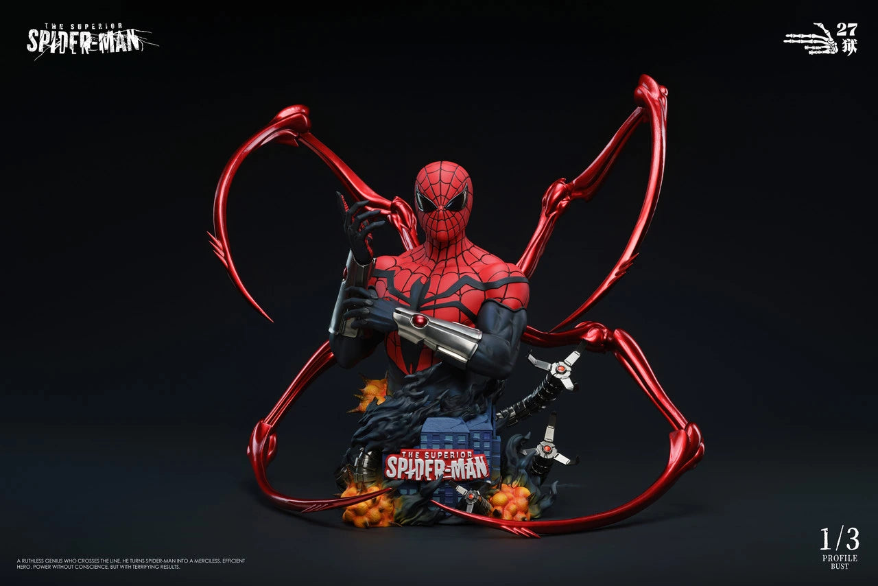 Preventa Resina Superior Spider-Man Figura Marvel Comics 1/6 27Abyss Estudio