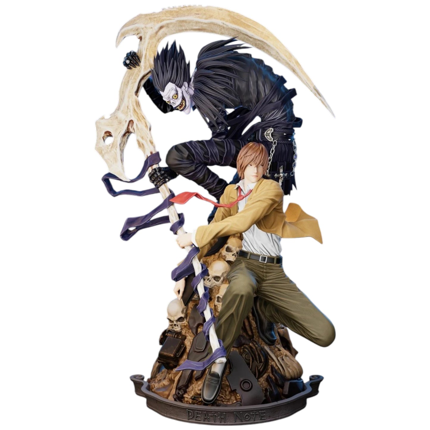 Preventa Resina Yagami Light & Ryuk Figura Death Note Anonymous Estudio