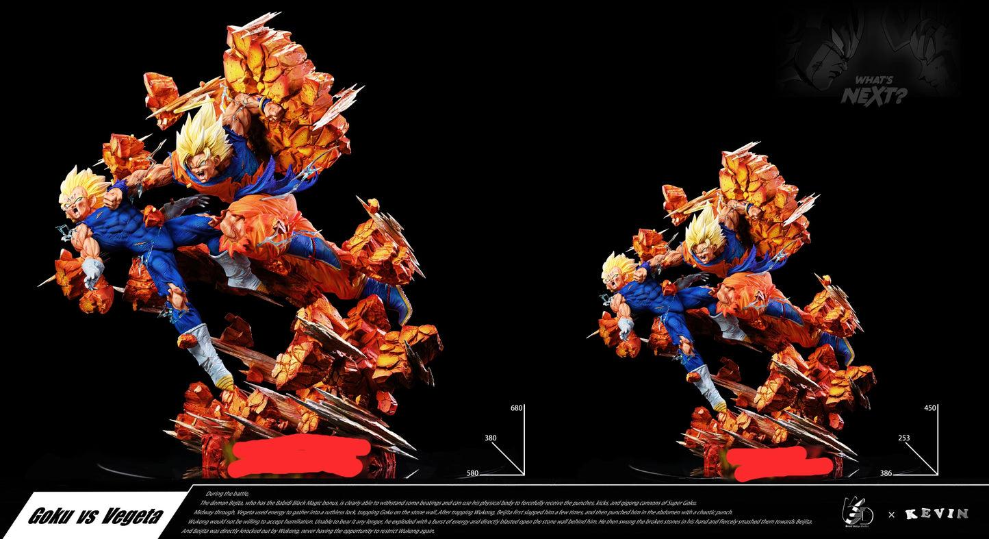 Preventa Resina Goku vs Vegeta Figura Dragon Ball Grand Design Estudio