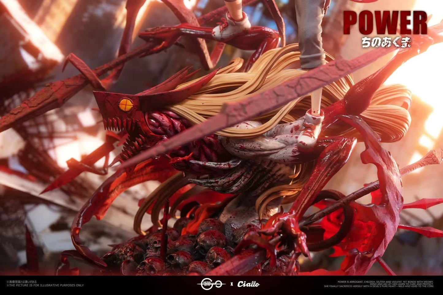 Preventa Resina Power Figura Chainsaw Man Hera x Ciallo Estudio