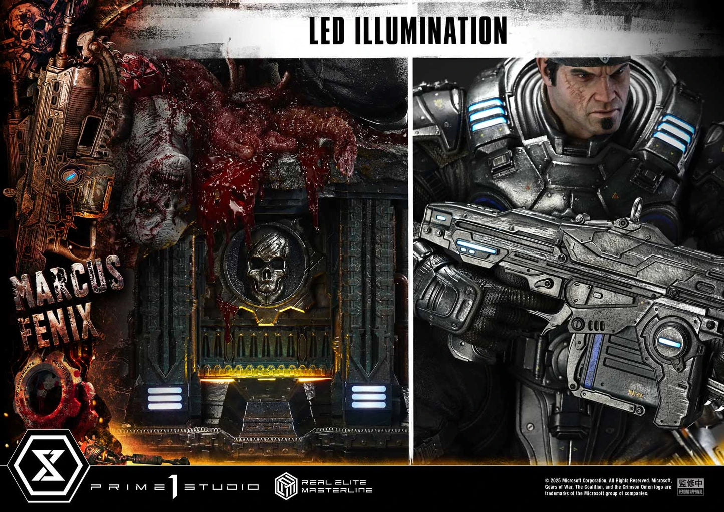"Preventa Resina Marcus Fenix Figura Gears of War: Reloaded  Prime 1 (Licencia) Estudio"