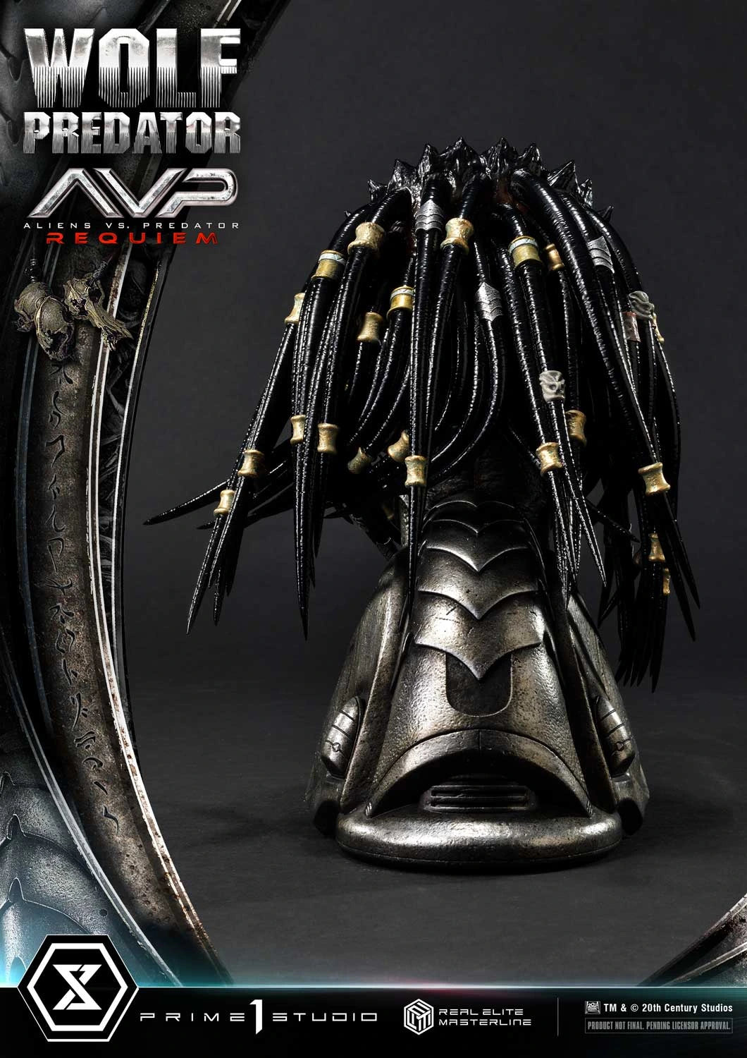 Preventa Resina Wolf Predator Figura Aliens vs Predator: Requiem Prime 1 (Licencia) Estudio