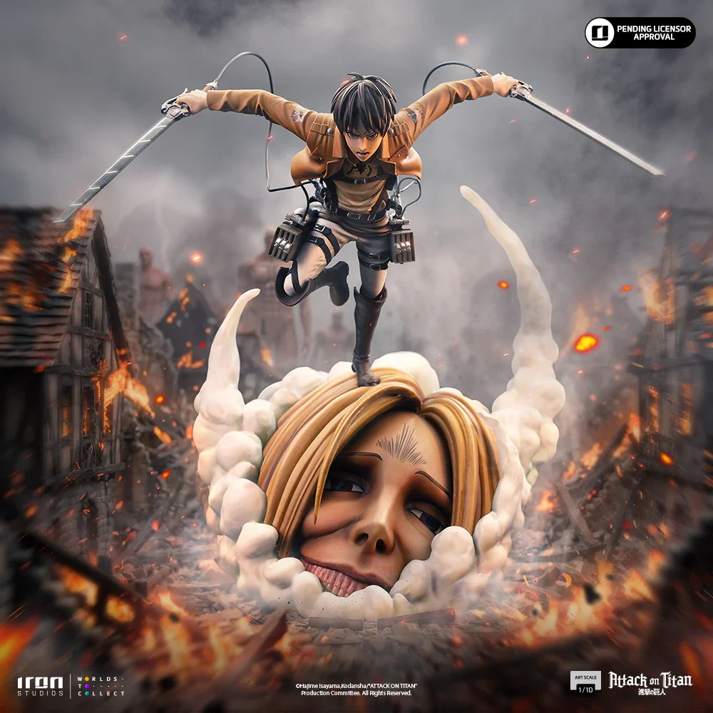 Preventa Resina Eren Jaeger Figura Attack On Titan Iron  Estudio