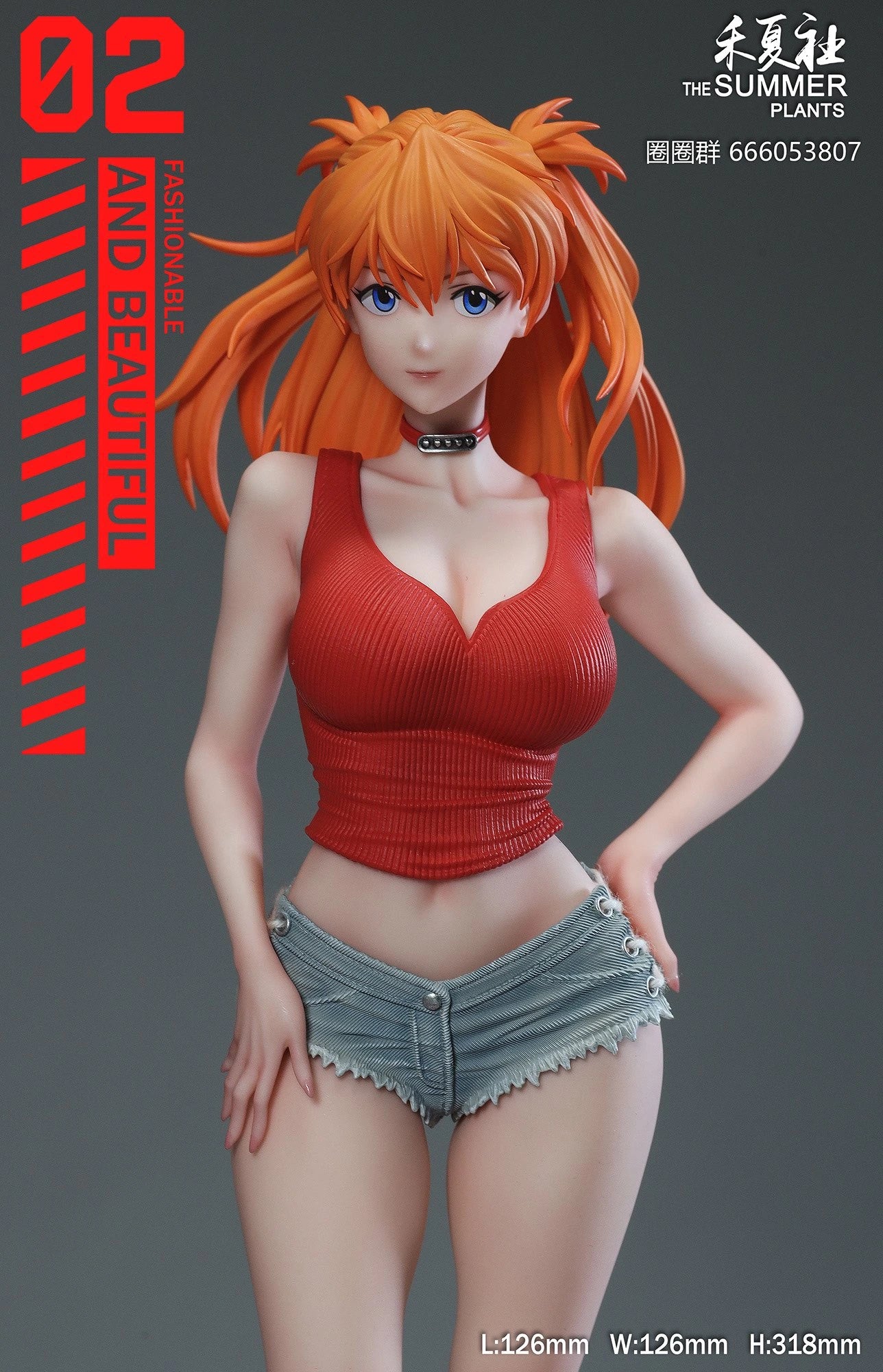 Preventa Resina Asuka Figura Evangelion The Summer Plants Estudio