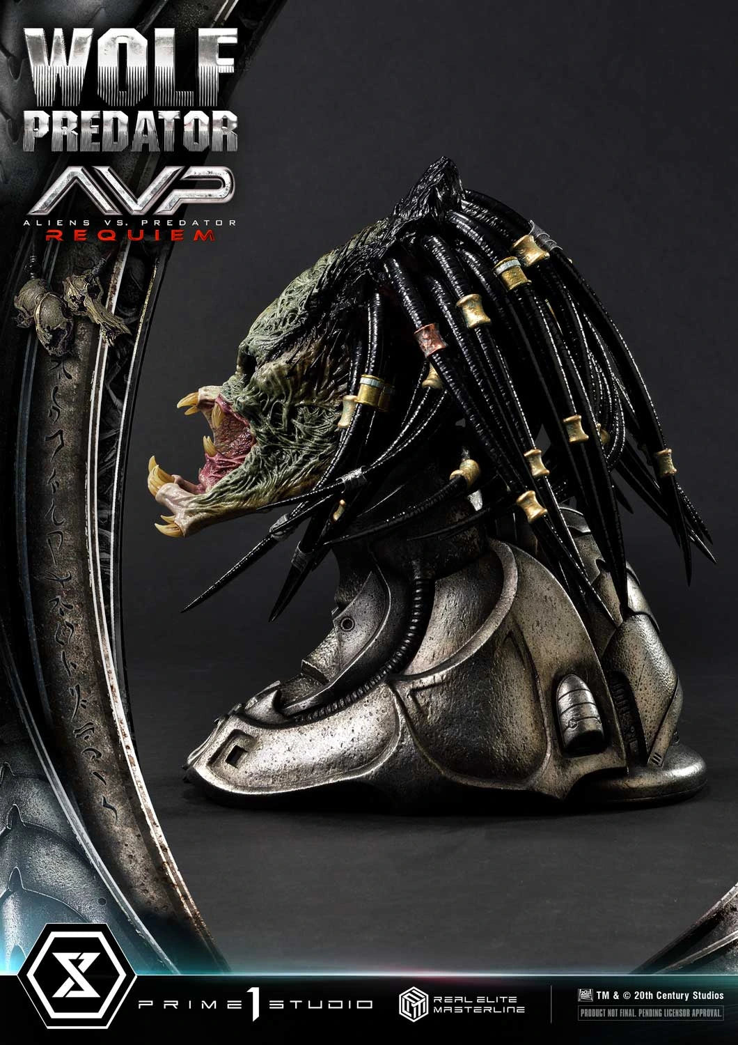 Preventa Resina Wolf Predator Figura Aliens vs Predator: Requiem Prime 1 (Licencia) Estudio