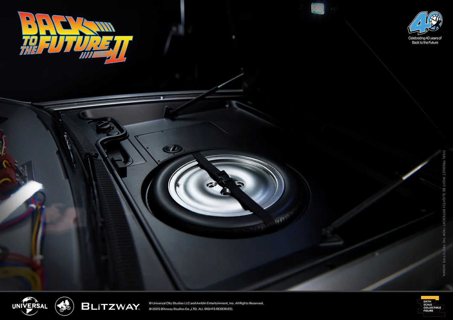 Preventa Resina Máquina del tiempo DeLorean Figura Volver al Futuro II  Blitzway (Licencia) Estudio