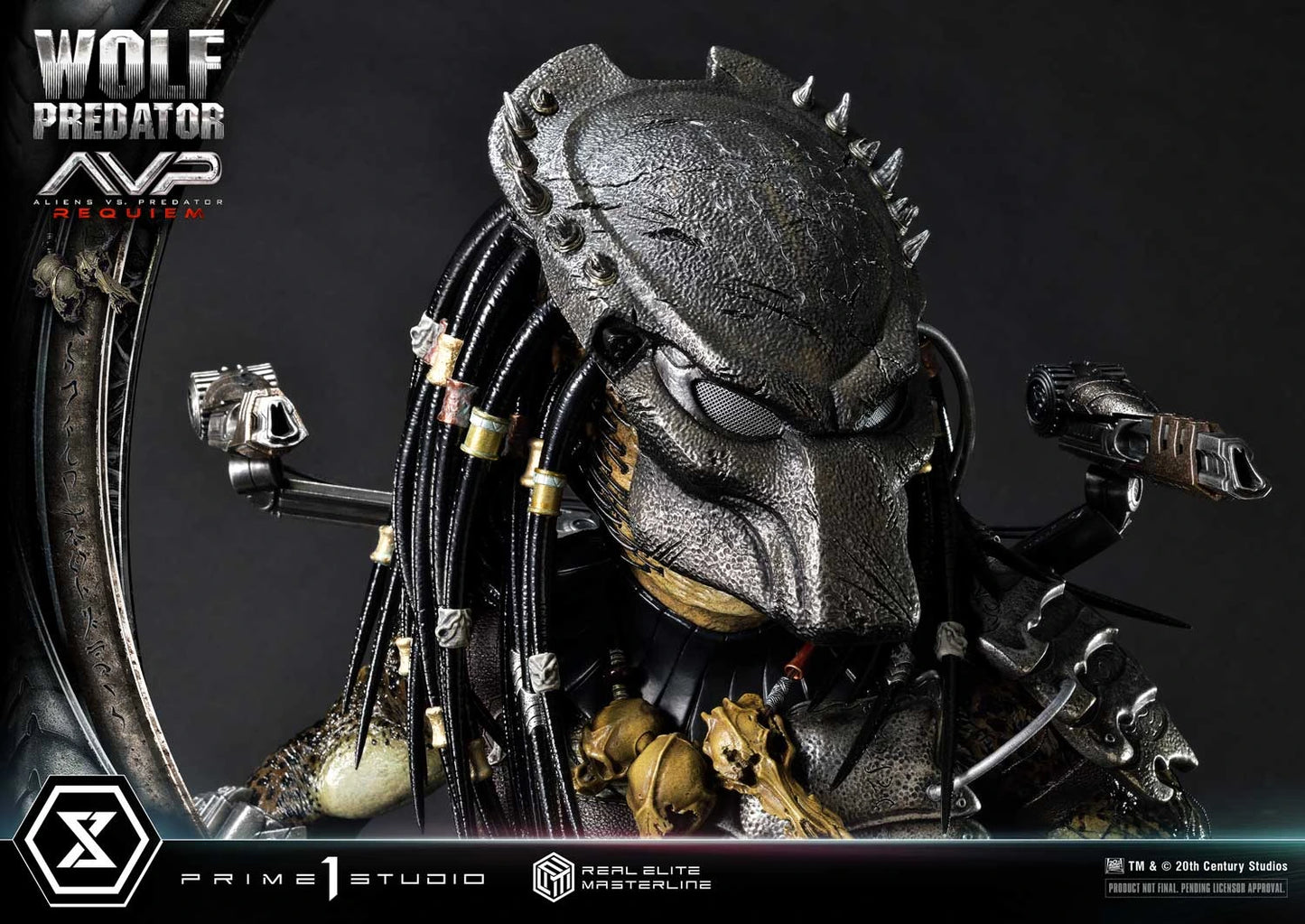 Preventa Resina Wolf Predator Figura Aliens vs Predator: Requiem Prime 1 (Licencia) Estudio