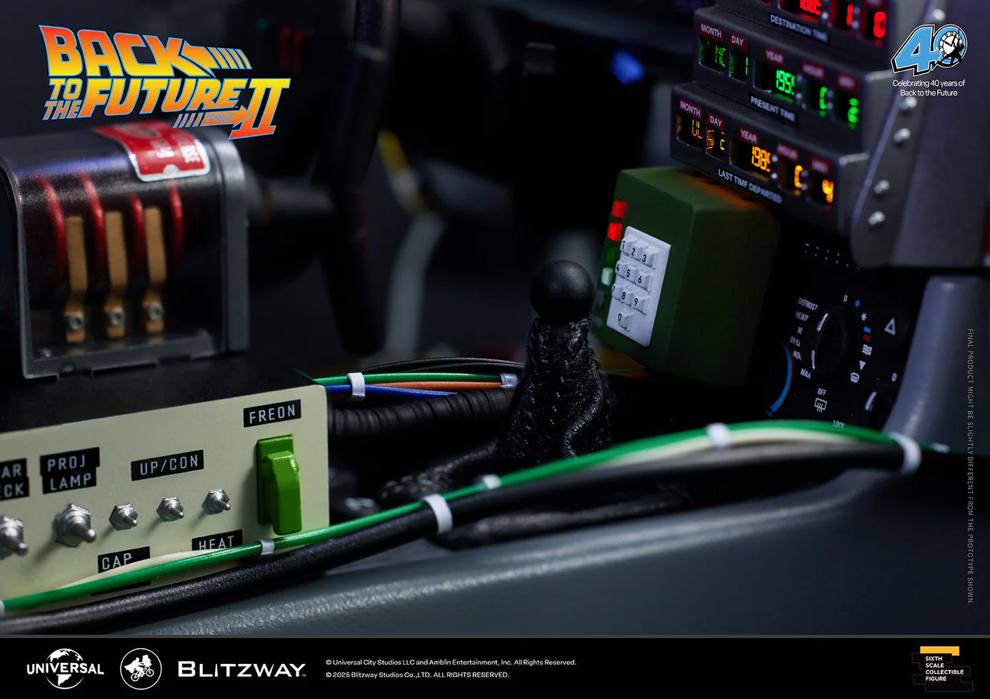 Preventa Resina Máquina del tiempo DeLorean Figura Volver al Futuro II  Blitzway (Licencia) Estudio