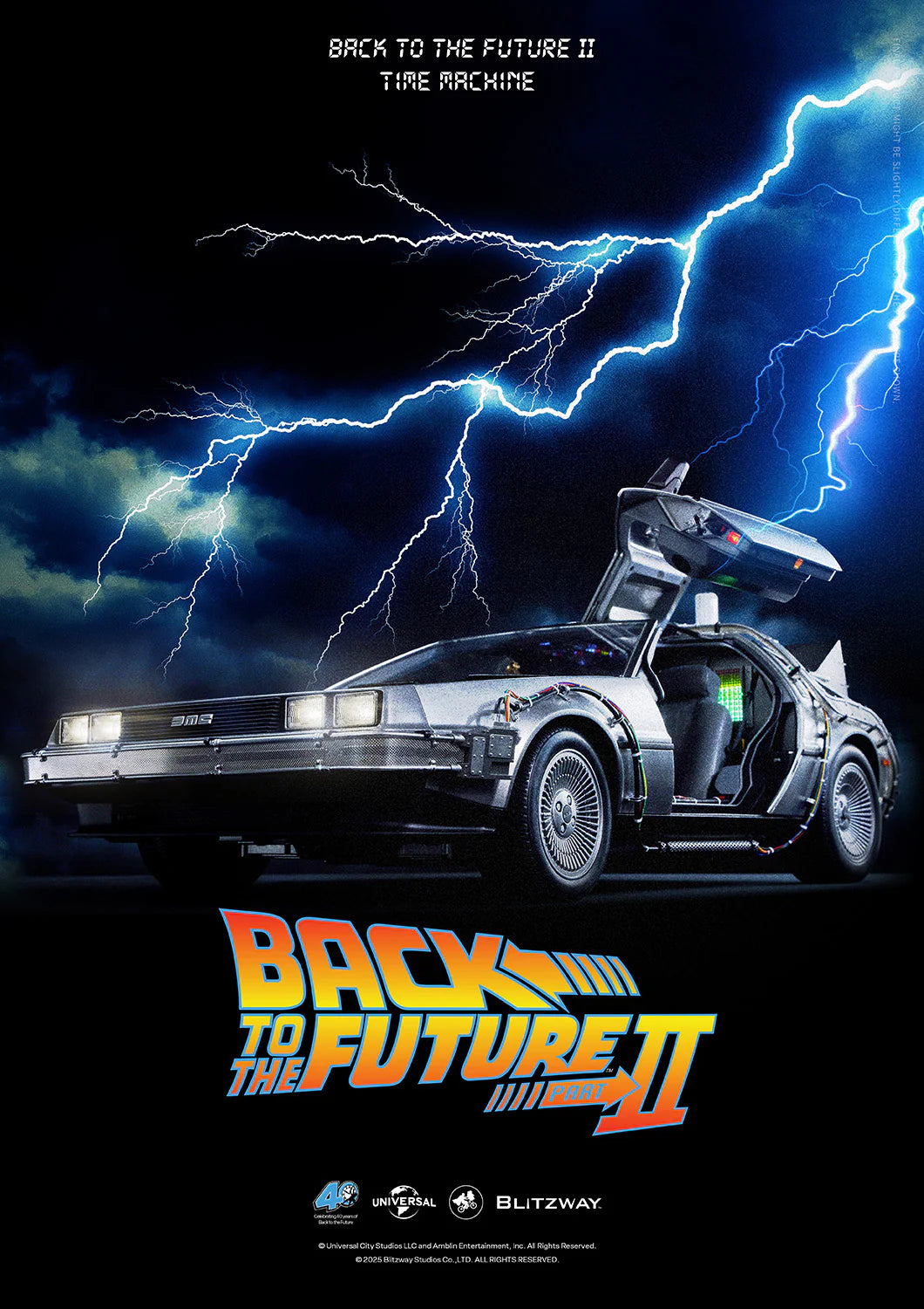 Preventa Resina Máquina del tiempo DeLorean Figura Volver al Futuro II  Blitzway (Licencia) Estudio