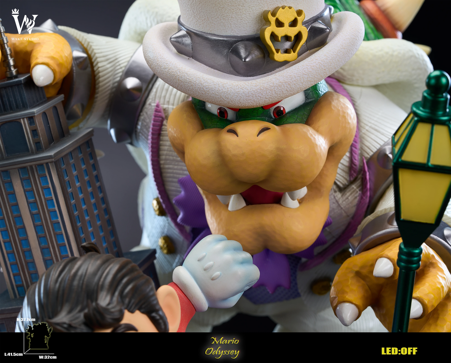 Preventa Resina Mario & Bowser Figura Mario Odyssey Wake  Estudio