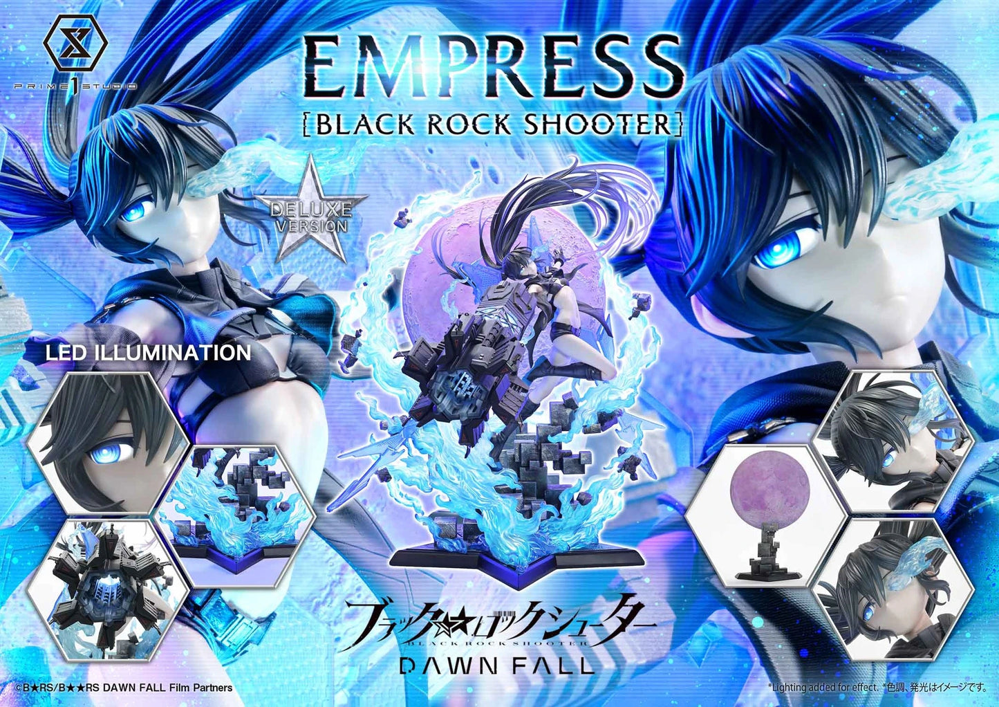 Preventa Resina Empress Figura Black Rock Shooter Dawn Fall  Prime 1 (Licencia) Estudio