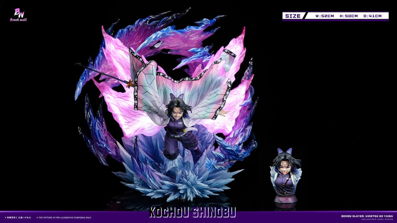 "Preventa Resina Kochou Shinobu Figura Demon Slayer: Kimetsu no Yaiba  1/6 Breakwall Estudio"
