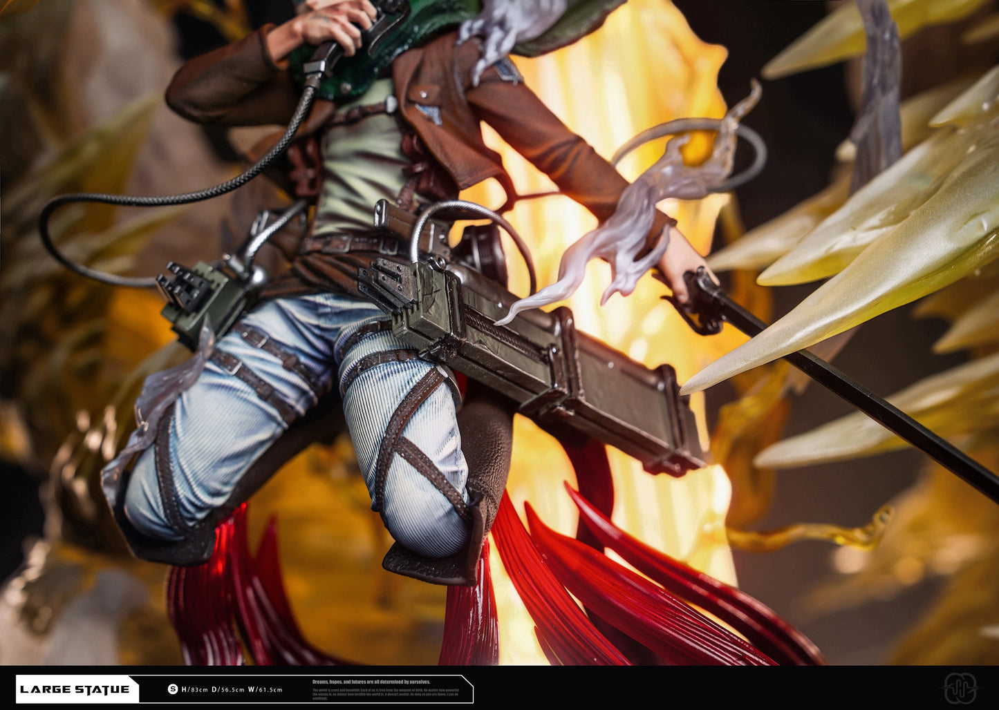 Preventa Resina Eren & Titan de Ataque Figura Attack On Titan Hertz Estudio