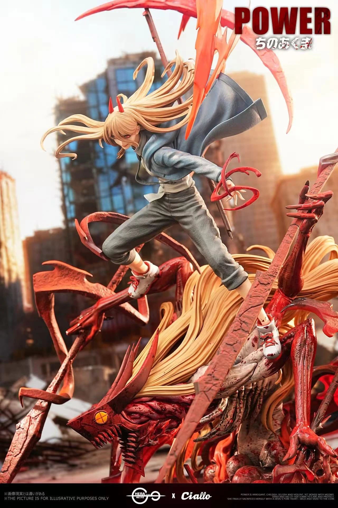 Preventa Resina Power Figura Chainsaw Man Hera x Ciallo Estudio